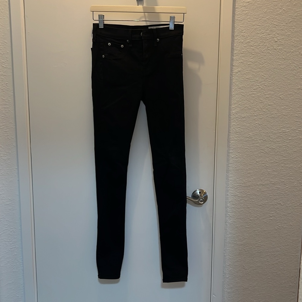 Rag & Bone/JEAN 10" Skinny Jeans, Black, 27 RGJEA4134912867105